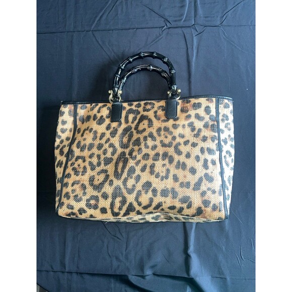 Cute, leopard print purse *see all pics for flaws - Picture 5 of 8
